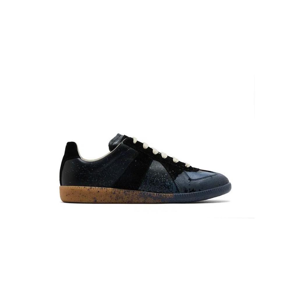 Кроссовки Maison Margiela Replica Low 'Краска в брызгах - Черный пьютер' 1