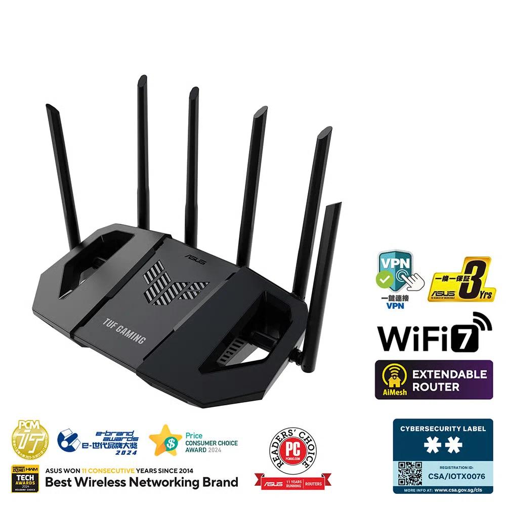 ASUS TUF Gaming BE6500 двухдиапазонный WiFi 7 роутер 1