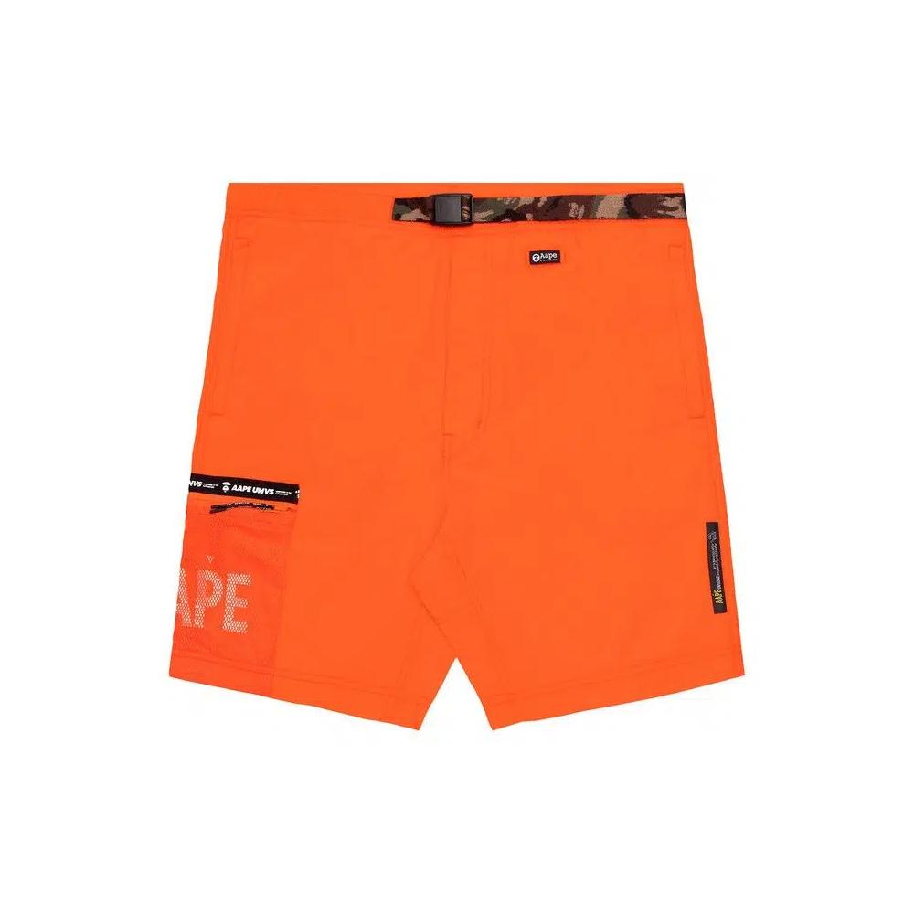 AAPE Шорты карго с поясом 'Orange' 1
