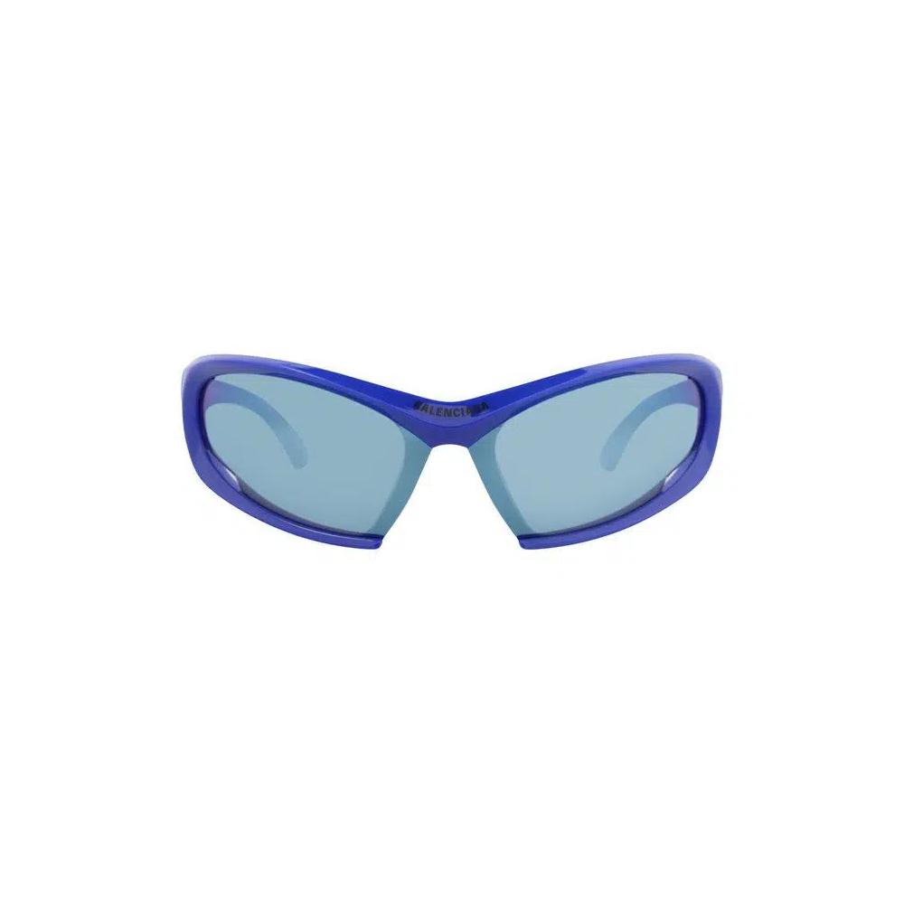 Солнцезащитные очки Balenciaga Shield-Frame Bio Injection 'Blue' 1