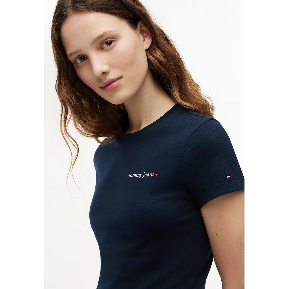 Футболка с логотипом, облегающая - Tommy Jeans 3