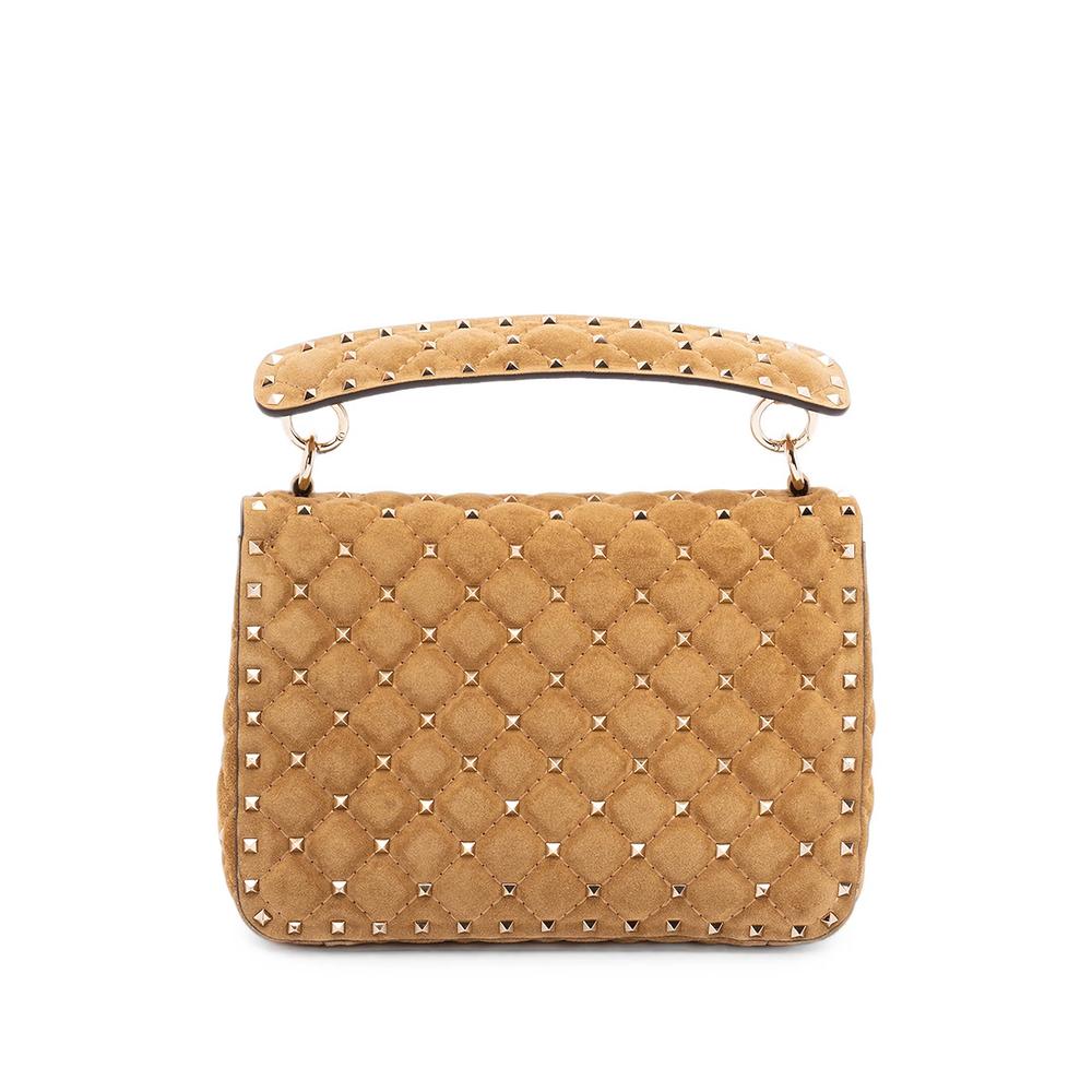 Rockstud Spike medium suede bag 2