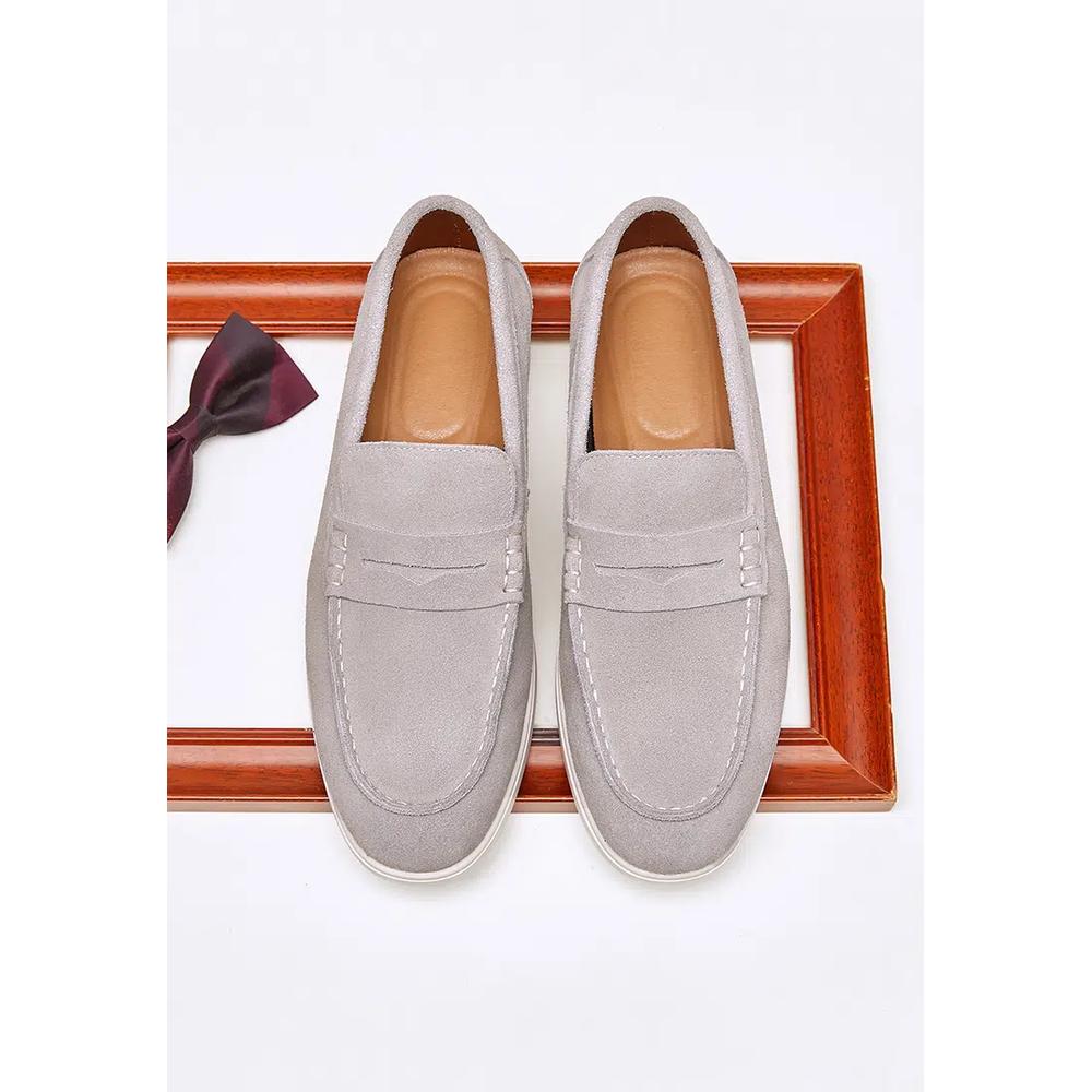 Cow Suede Лоферы-пенни KB8848-2 8