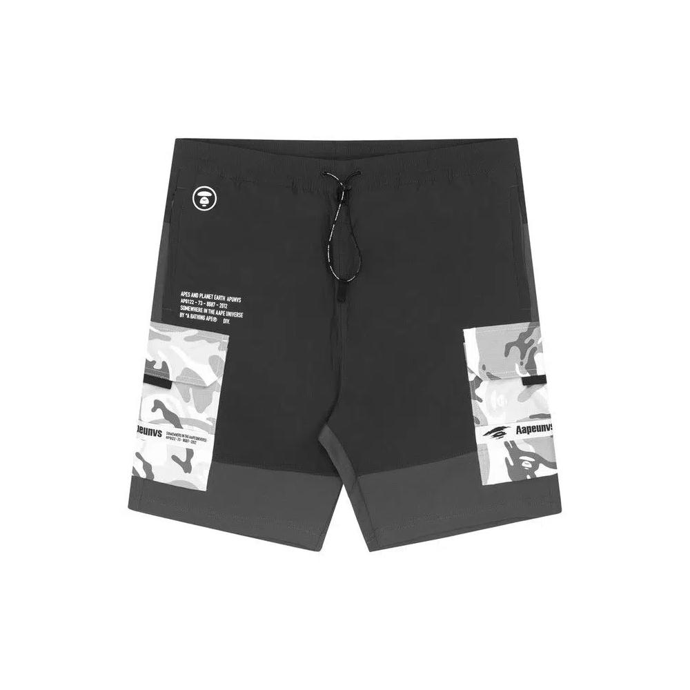 AAPE Moonface Printed Sweat Shorts 'Серый' 1