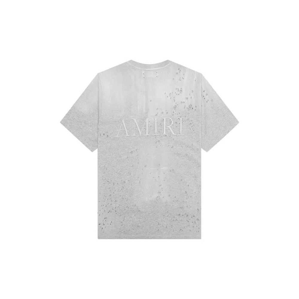 Футболка с коротким рукавом Amiri Shotgun Embroidered Tee 'Grey' 2