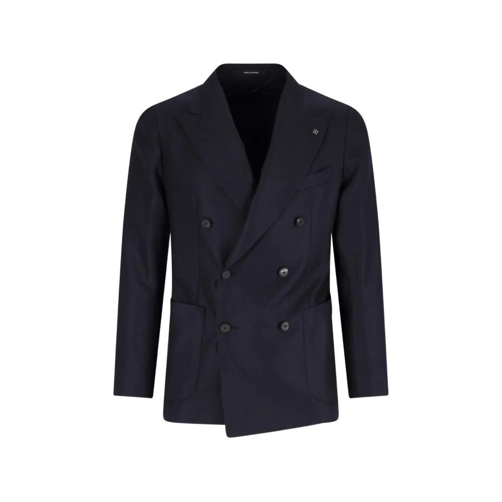 double-breasted peaked-lapels blazer 1