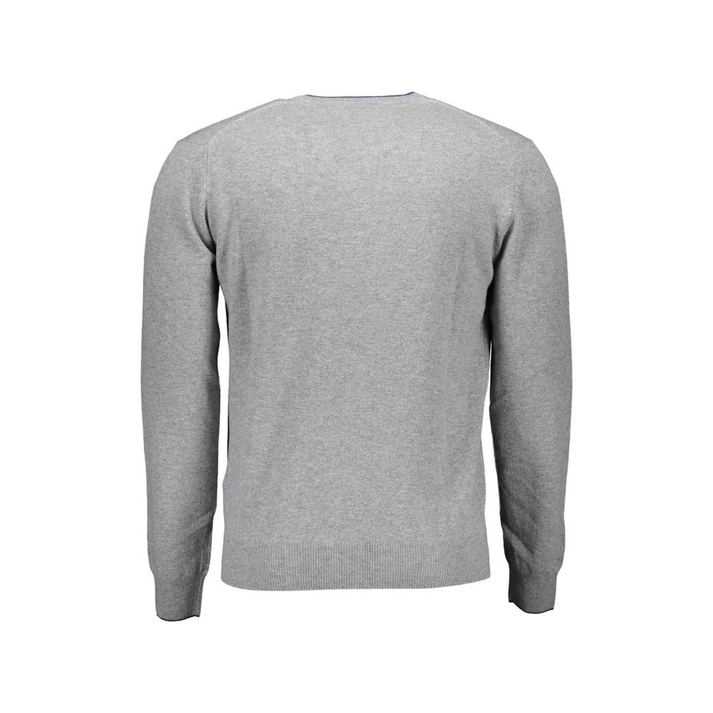 embroidered-logo V-neck sweater 2