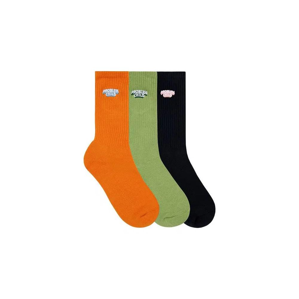 Носки и колготки GOLF WANG Problem Child Socks 'Orange/Olive/Black' 1