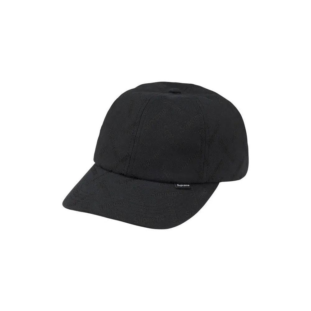 Кепки Supreme Monogram Jacquard 6-Panel 'Black' 1