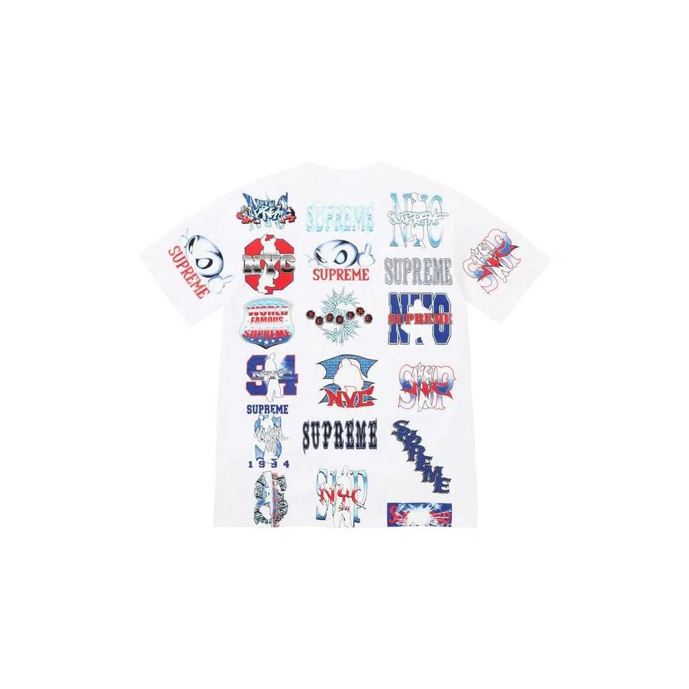 Футболки Supreme Flash Tee 'White' 2