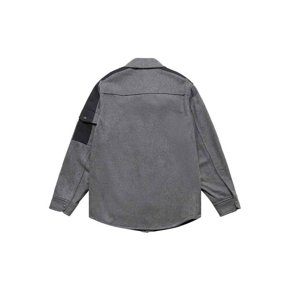 Рубашки на пуговицах Helmut Lang Button Up Long-Sleeve Shirt «Grey Melange» 2