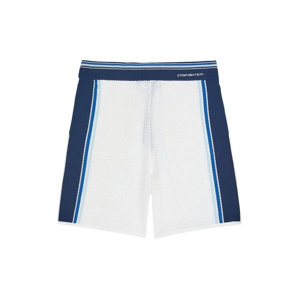 Низы Casablanca Mesh Stripe Shorts 'White' 1