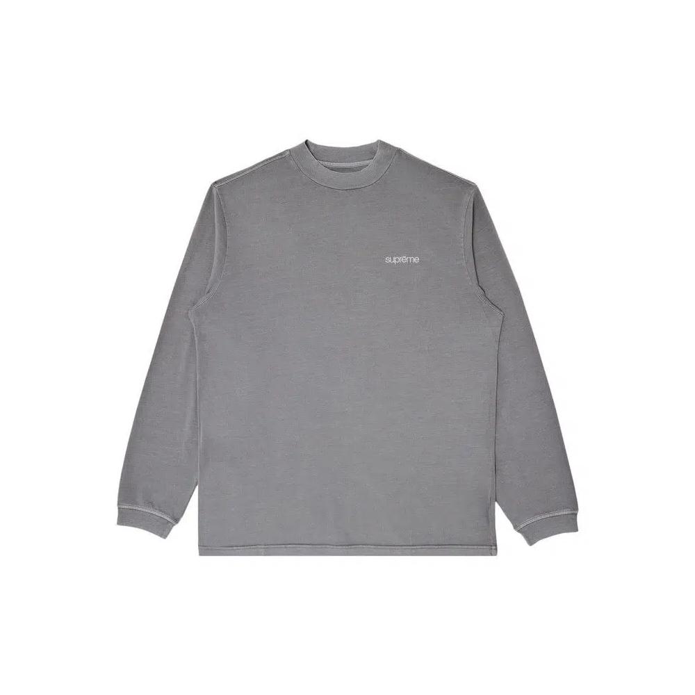 Футболки Supreme Mock Neck Long-Sleeve Top 'Серый' 1