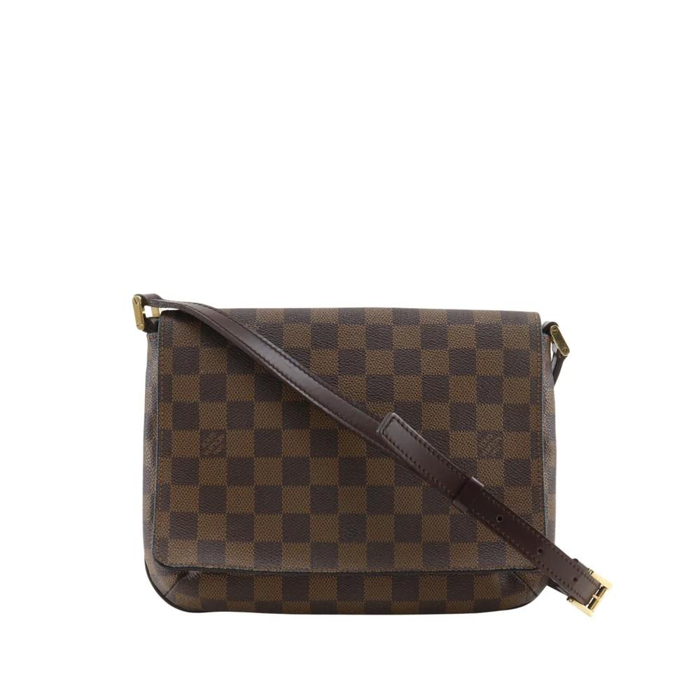 Сумка через плечо Damier Ebene Musette Tango Long Strap (2004 год) 1