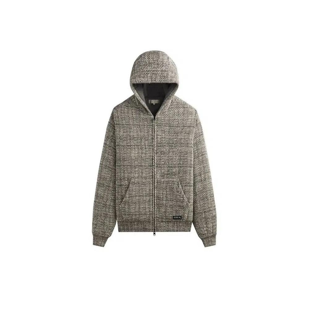 Толстовки на молнии Kith Textured Tweed Sierra Hoodie 'Fin' 1