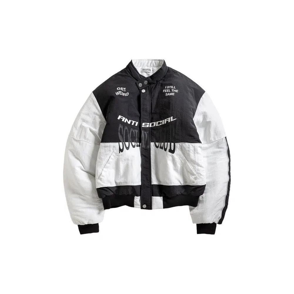 Пуховики Anti Social Social Club Motorcycle Puffer 'Черный/Белый' 1
