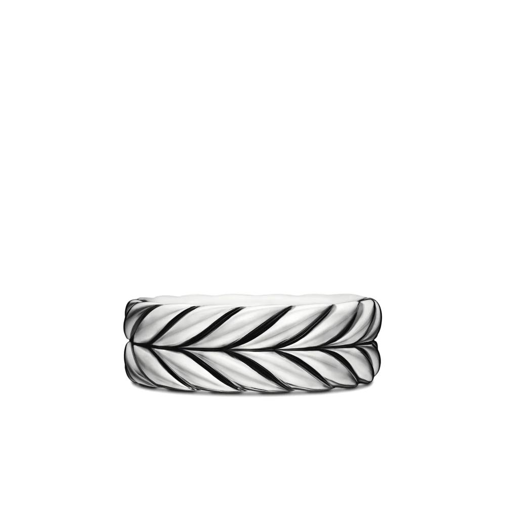 Серебряное кольцо Chevron (8.5 мм) 1
