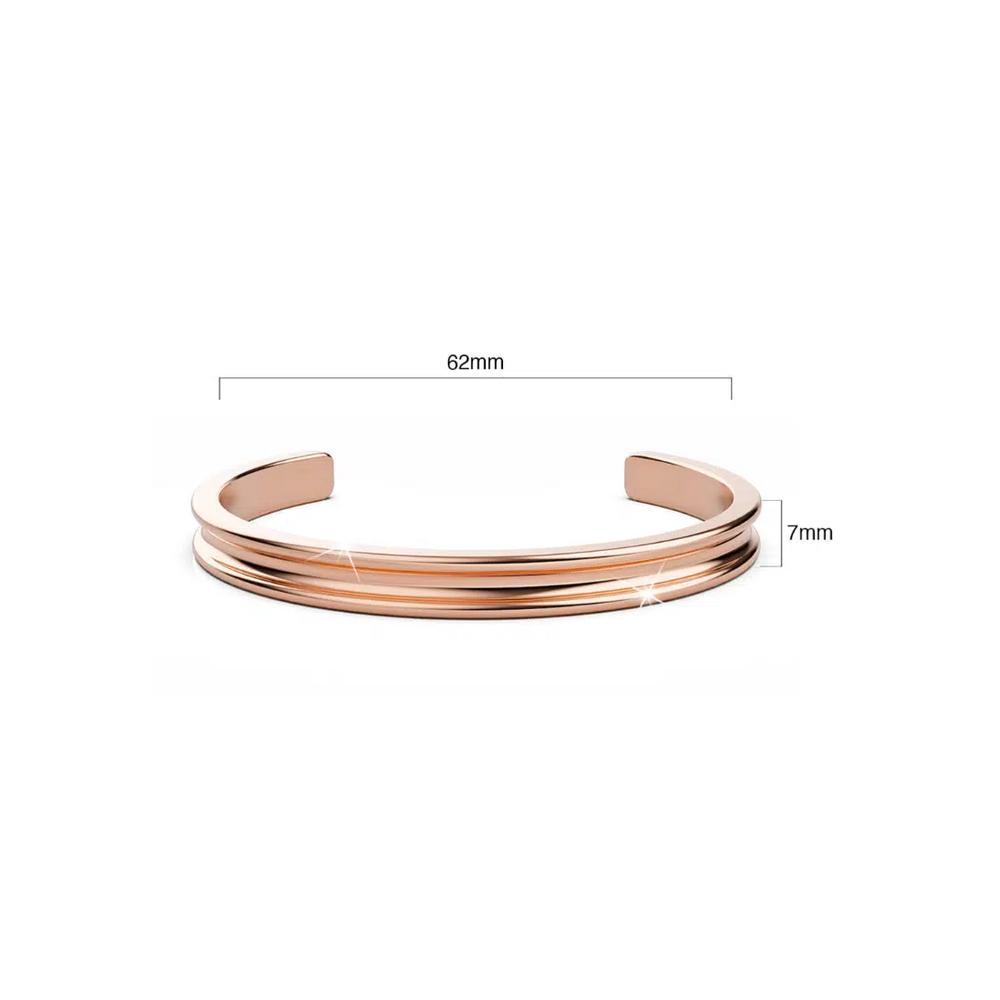 Lisa Luxe Манжета-браслет Розовое золото 6