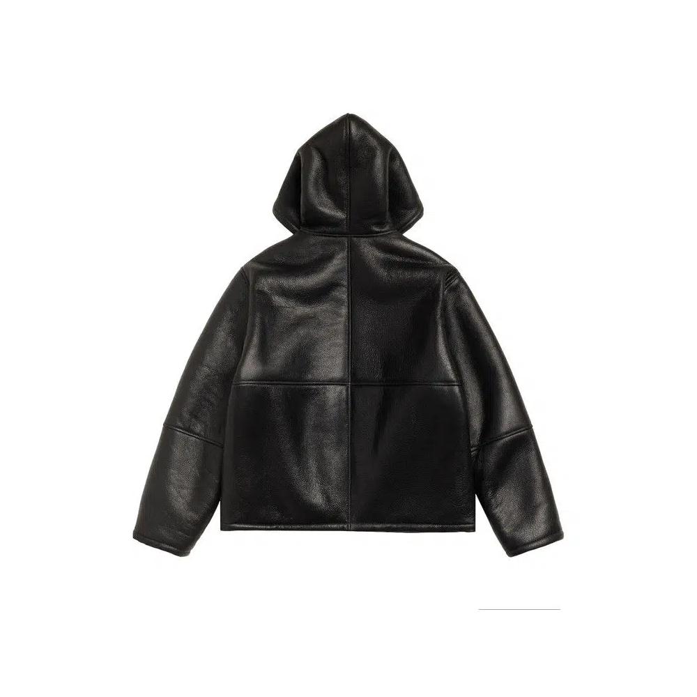 Куртки Stussy Shearling Hooded Jacket 'Черный' 2