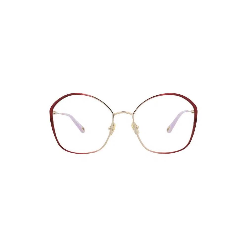 Очки Chloé Square Metal Optical Frames 'Burgundy/Transparent' 1