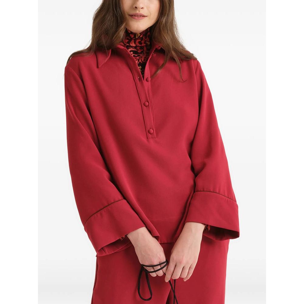 sablé crepe polo top 2