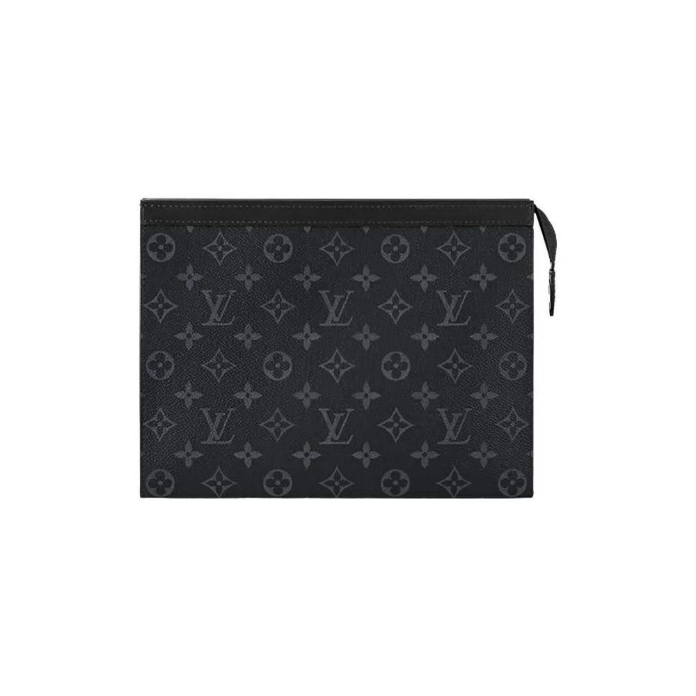 Сумки Louis Vuitton Pochette Voyage MM 'Black Monogram Eclipse Canvas' 1