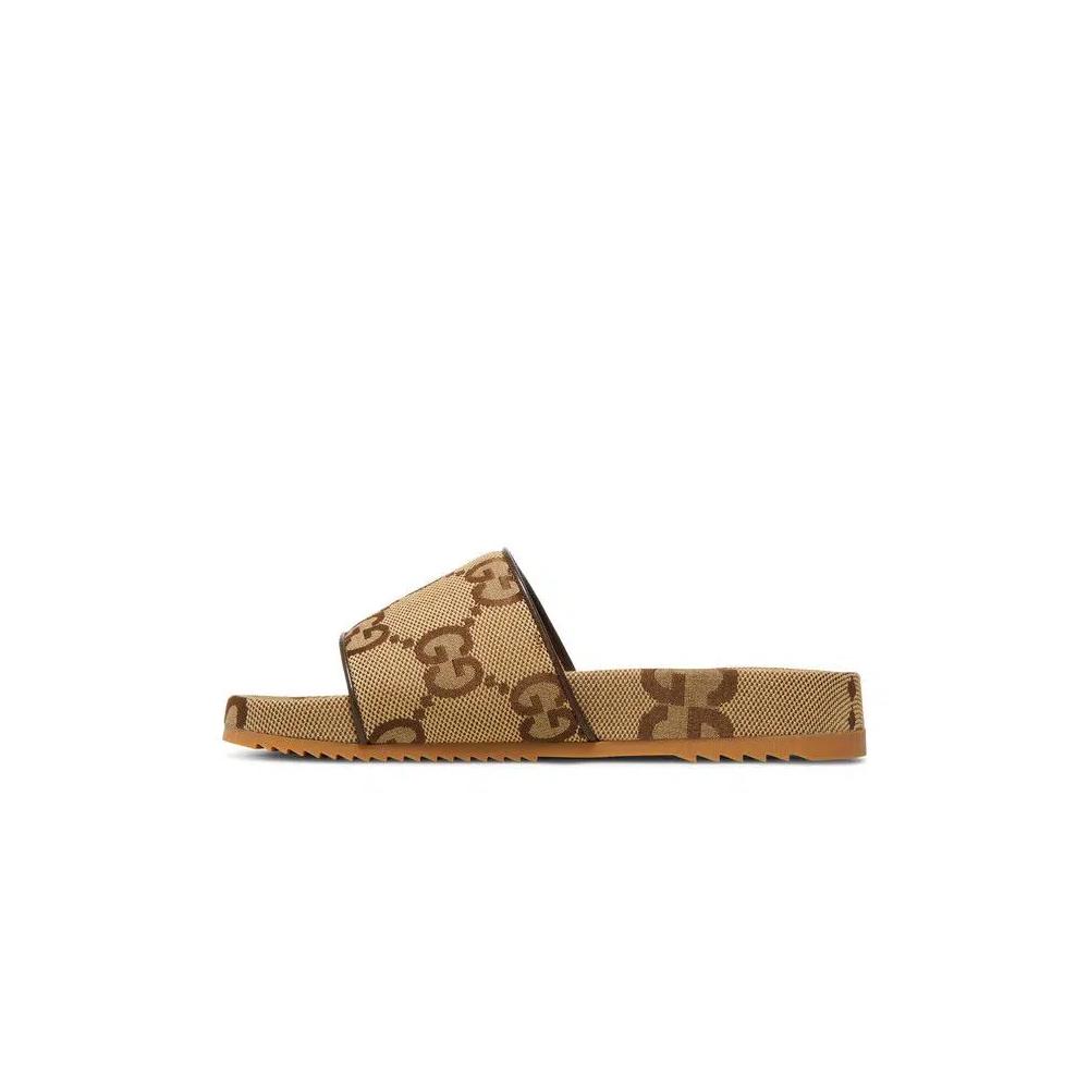 Слайды Gucci GG Canvas Slide Sandal 'Camel Monogram' 3