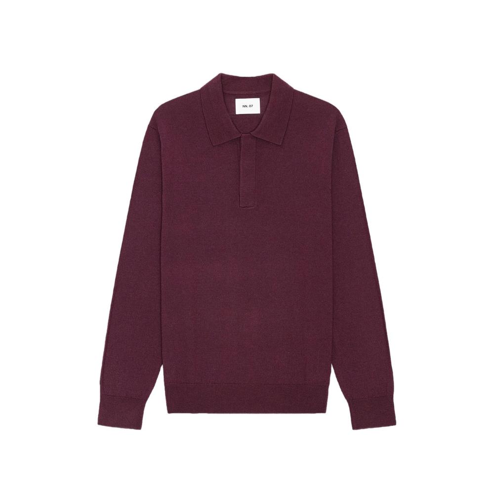 Emerson mouline-knit polo sweater 1