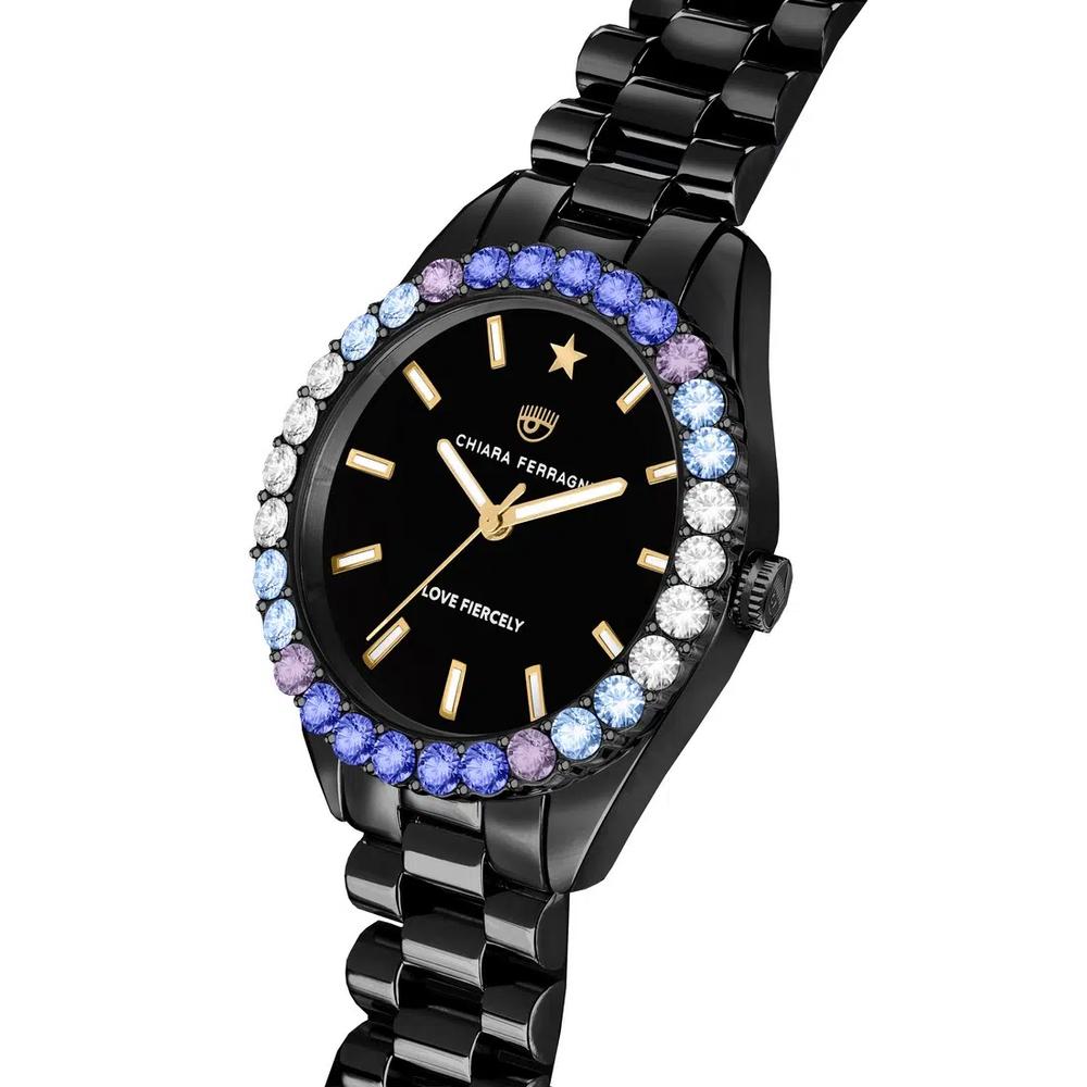 【2 Года Гарантии】 Chiara Ferragni Everyday 34mm Черный Циферблат Женские Кварцевые Часы R1953100502 4