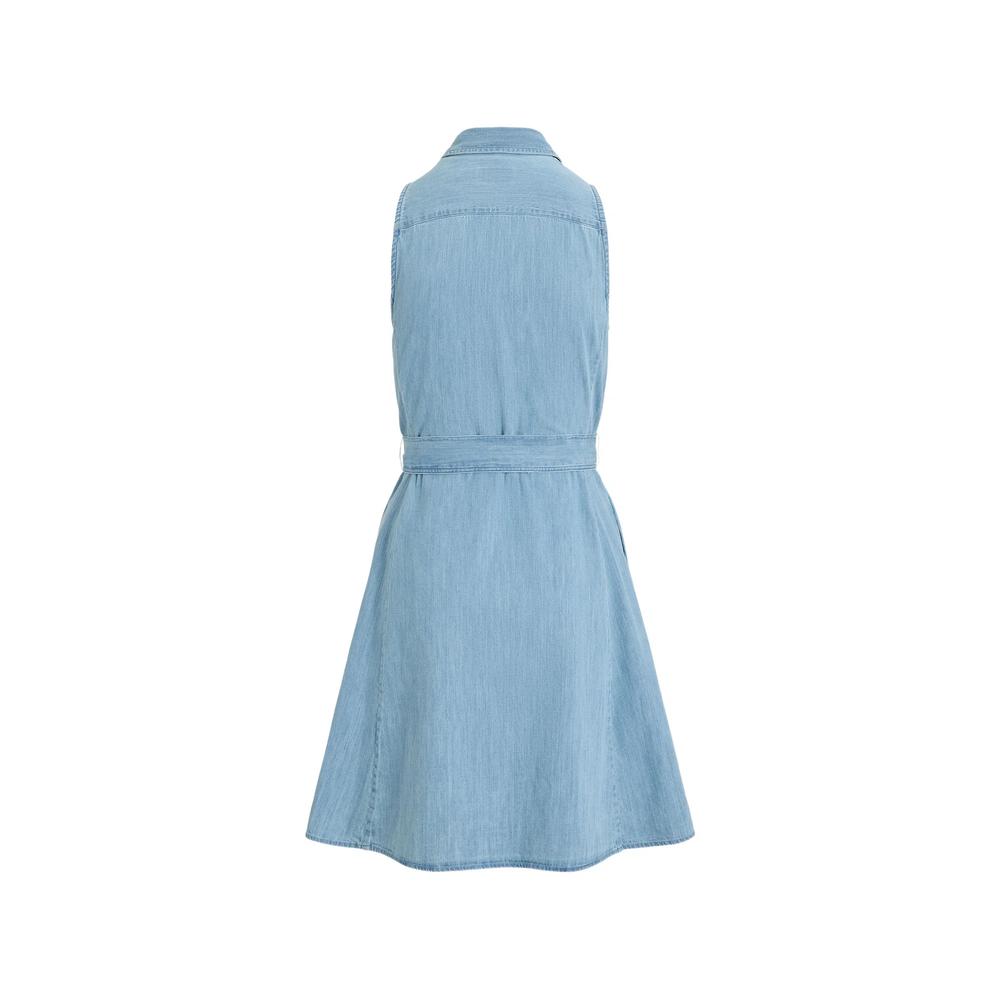 sleeveless belted mini dress 2