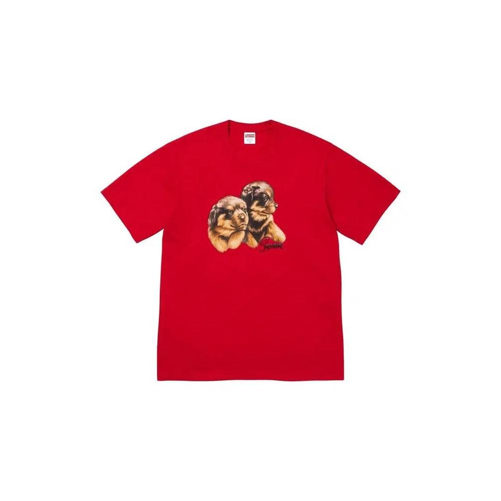 Футболки Supreme Puppies Tee 'Red' 1