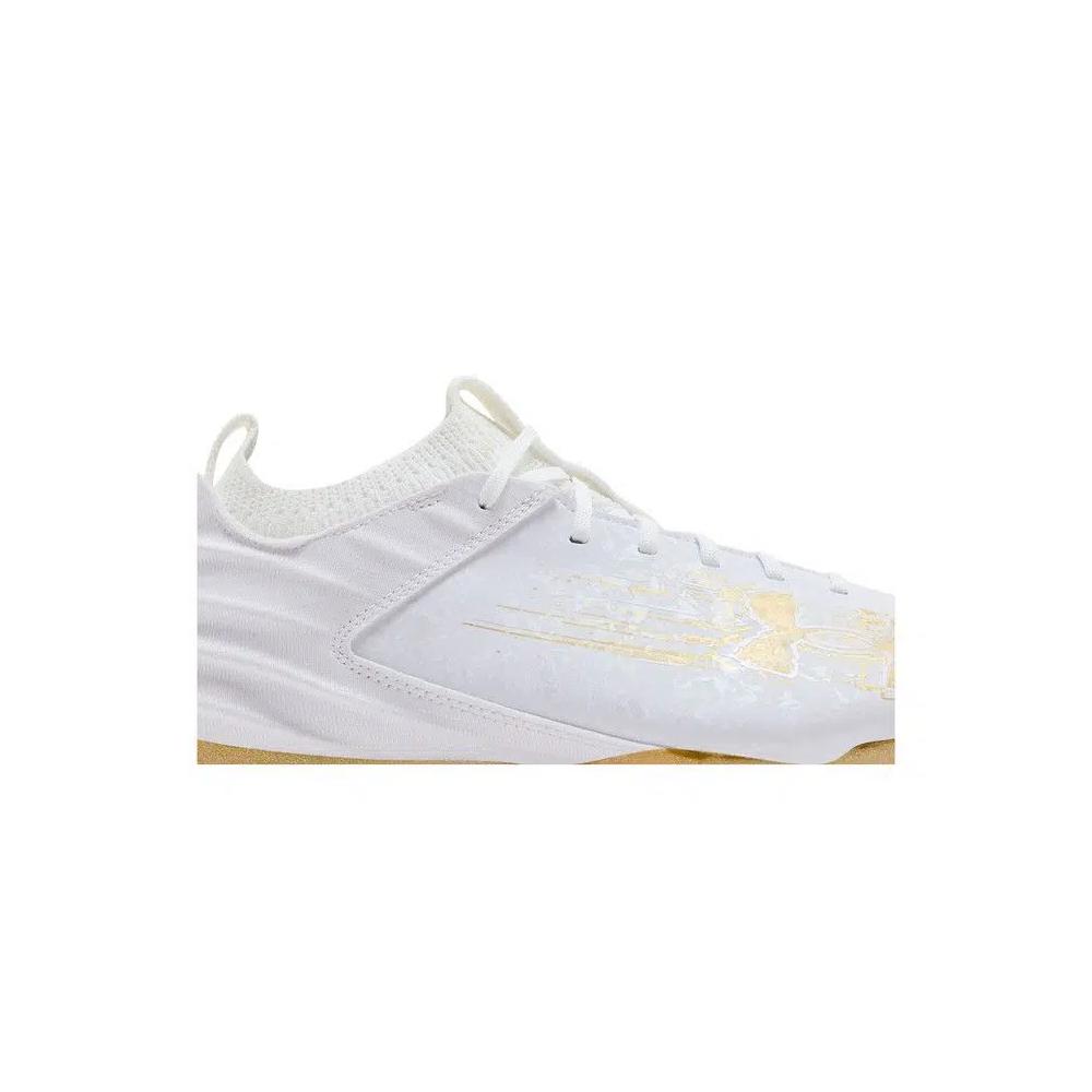 Бутсы Under Armour Blur 2 MC Suede 'White Metallic Gold' 2