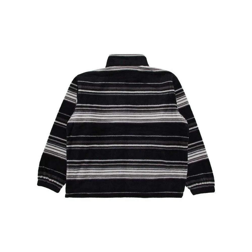 Флисовые куртки Supreme Stripe Zip Up Fleece Jacket 'Black' 2