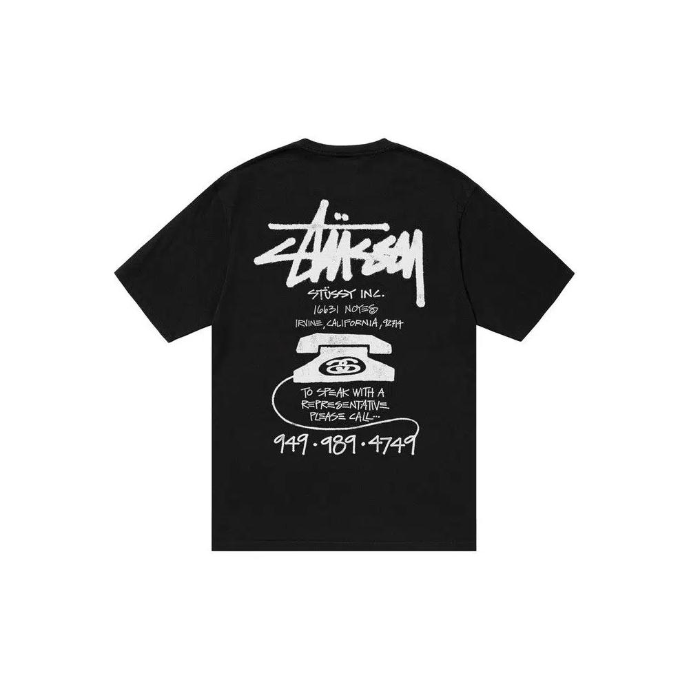 Футболки Stussy Old Phone Tee 'Черный' 2