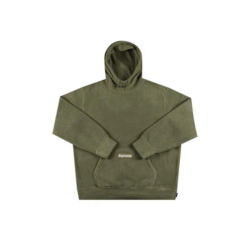 Худи Supreme Polartec Hooded Sweatshirt 'Light Olive' 1