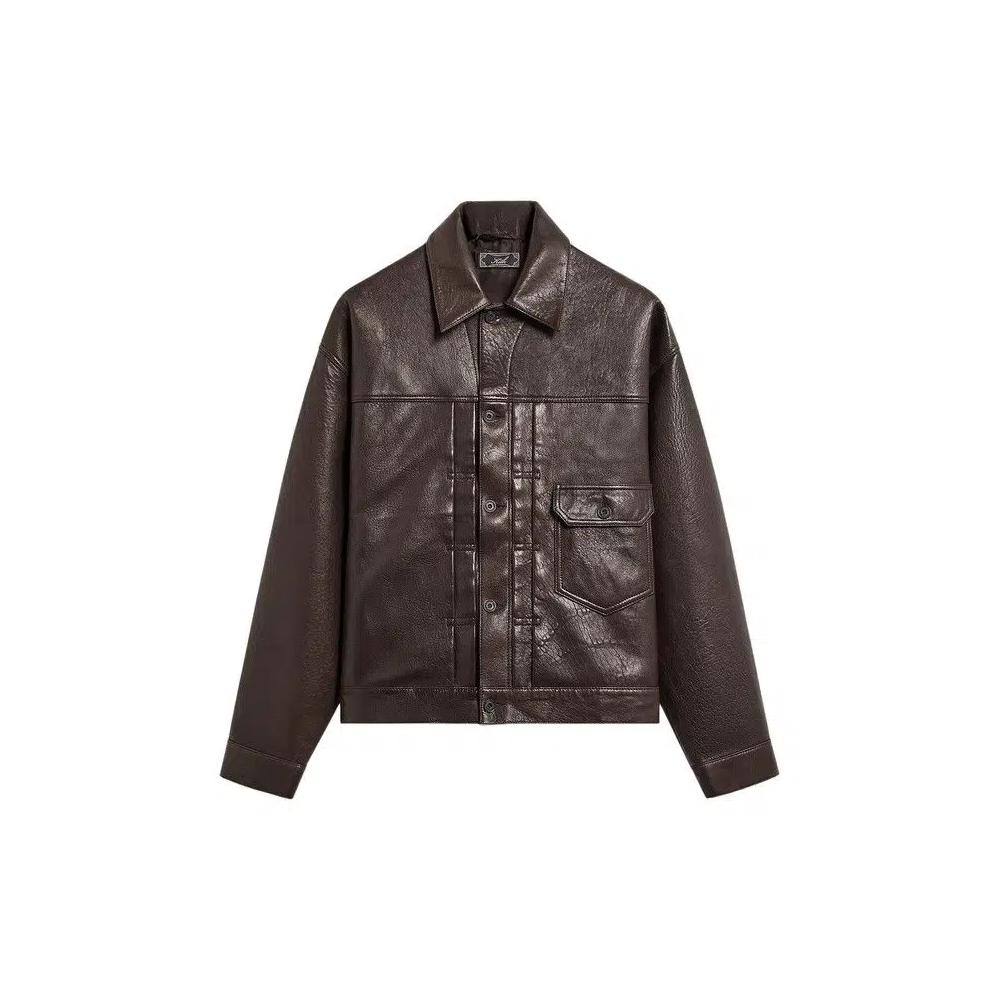 Куртки Kith Vintage Leather Alonzo Jacket 'Kindling' 1