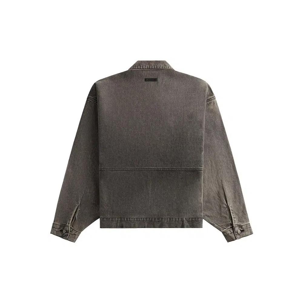 Джинсовые куртки Fear of God Essentials Denim Trucker Jacket 'Vintage Black' 2