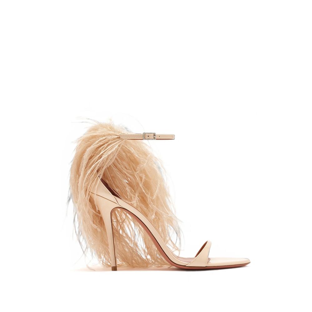 Jerry feather-trim sandals 1