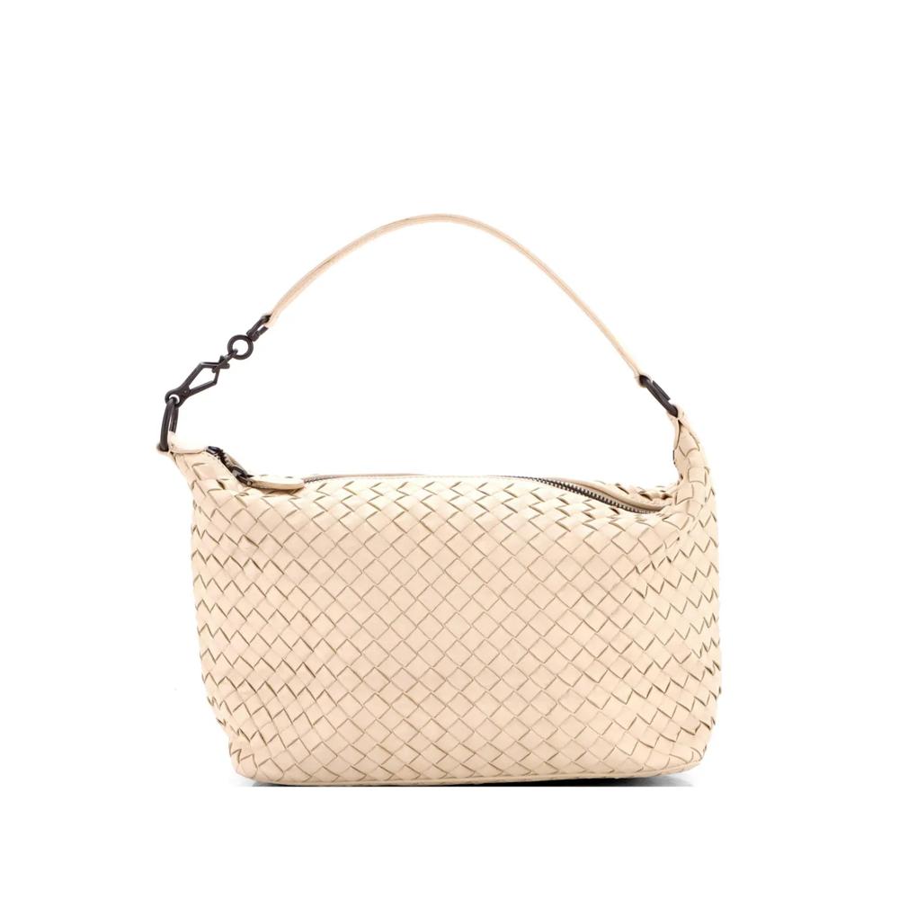 Маленькая сумка на плечо Zip Hobo с плетением Intrecciato 1
