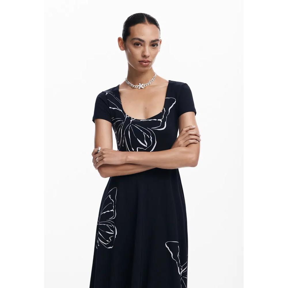 Женское платье-миди Desigual с бабочками. 3
