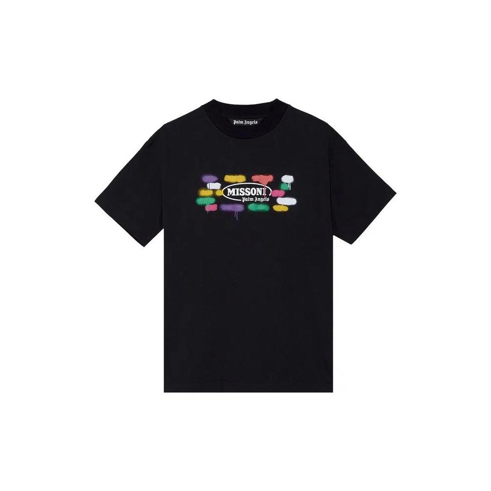 Футболки Palm Angels x Missoni Sport Tee 'Black/White' 1