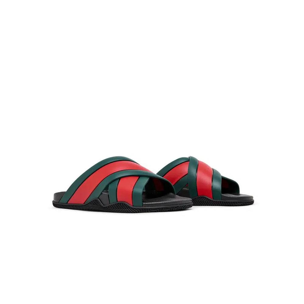 Слайды Gucci Wmns Slide Web Stripe 'Black' 8