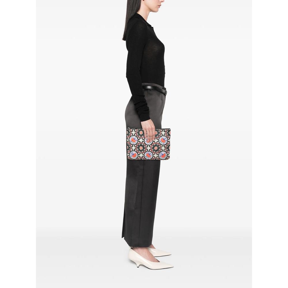 2014-2015 Dubai Paris Medium Quilted Printed Canvas O Case clutch bag 2