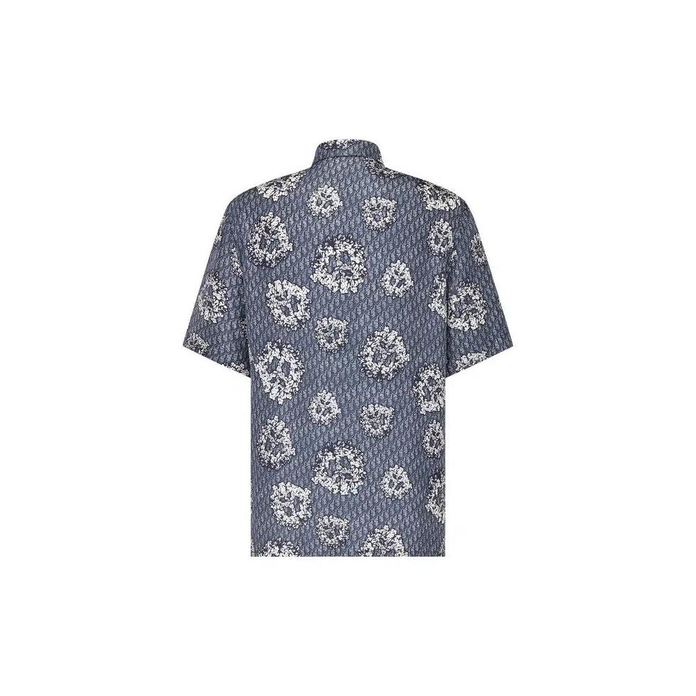 Button Down Shirts Dior x Denim Tears Short-Sleeve Shirt 'Синий' 2