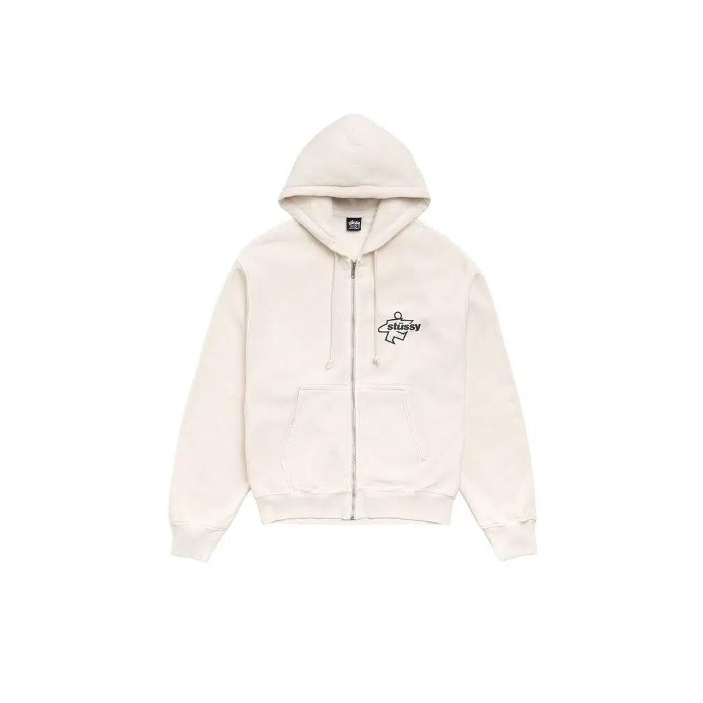 Худи Stussy Surf Size Zip Hoodie 'Bone' 1