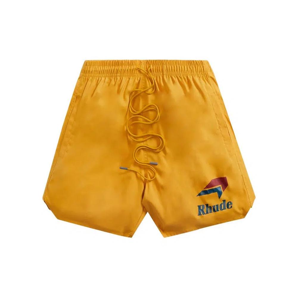 Плавки Rhude Logo Swim Short «Горчичный» 1