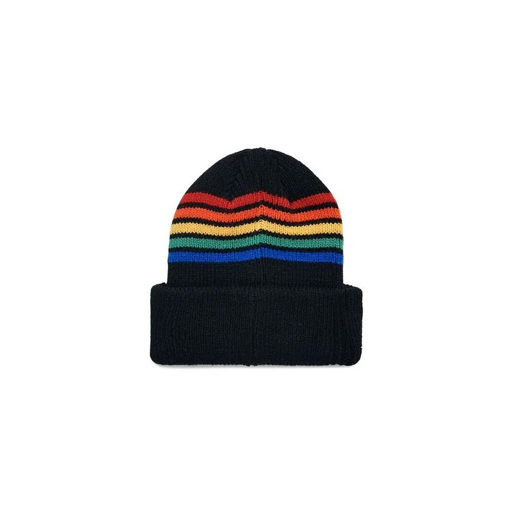 Вязаные шапки Pleasures Island Striped Beanie 'Black' 2