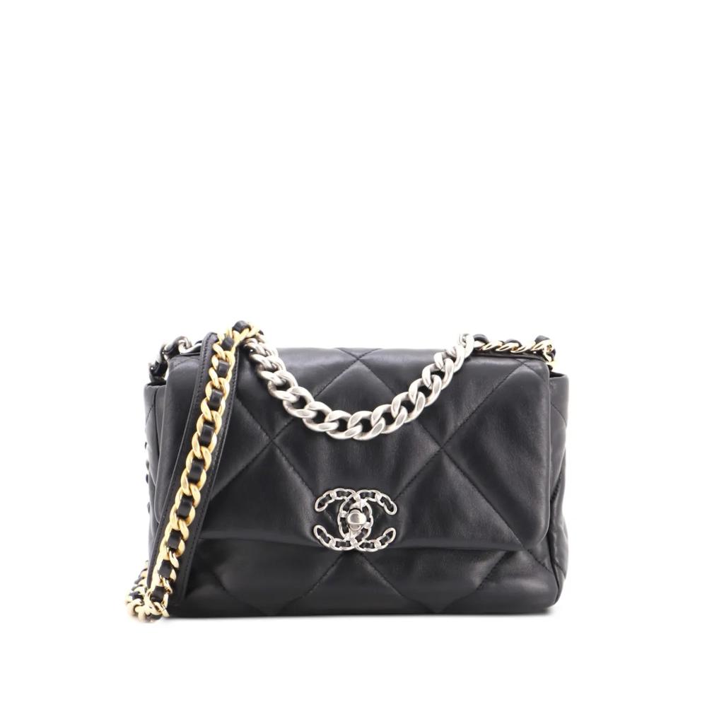 Стеганая сумка через плечо 19 Flap Bag среднего размера 1