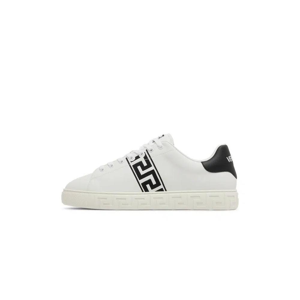 Кроссовки Versace Embroidered Greca Sneaker 'White Black' 3