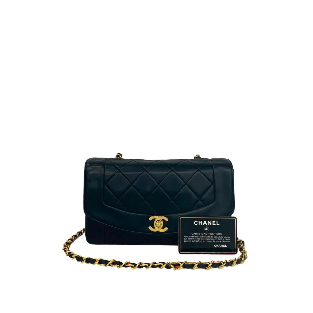 Маленькая сумка на плечо Quilted Lambskin Diana Single Flap (1989-1991 годы) 2